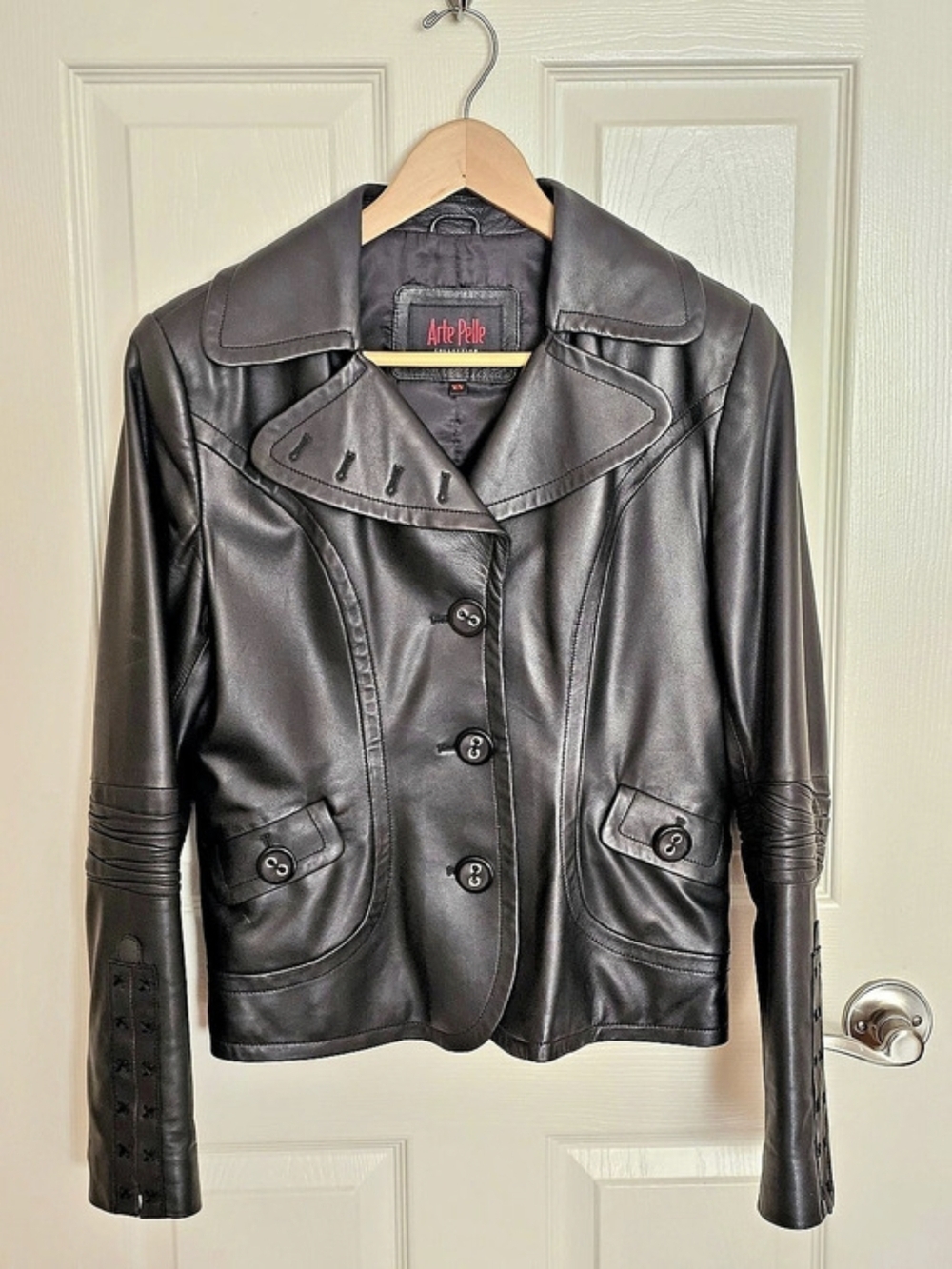 Arte Pelle Leather Moto Jacket